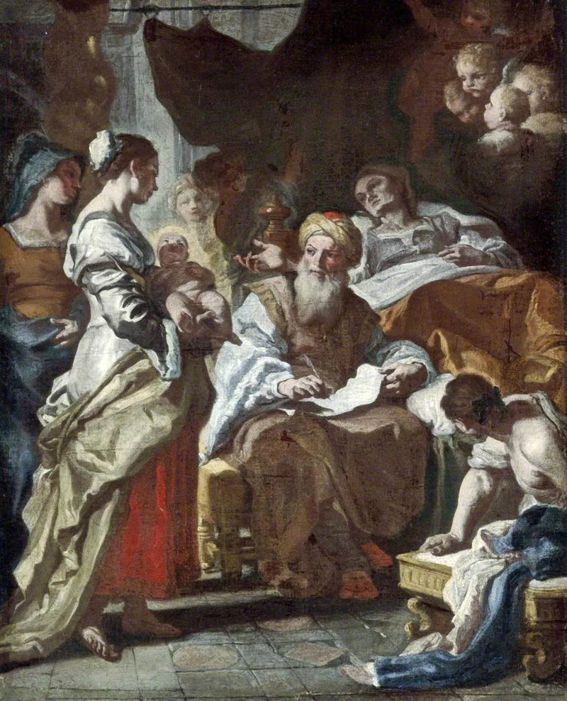 De Geboorte van Johannes de Doper - Francesco Solimena