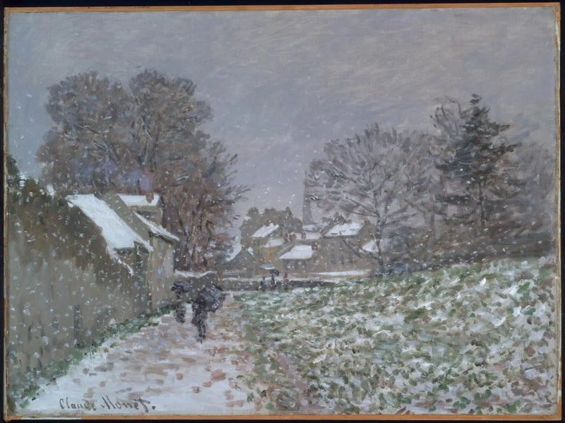 De sneeuw in Argenteuil - Claude Monet
