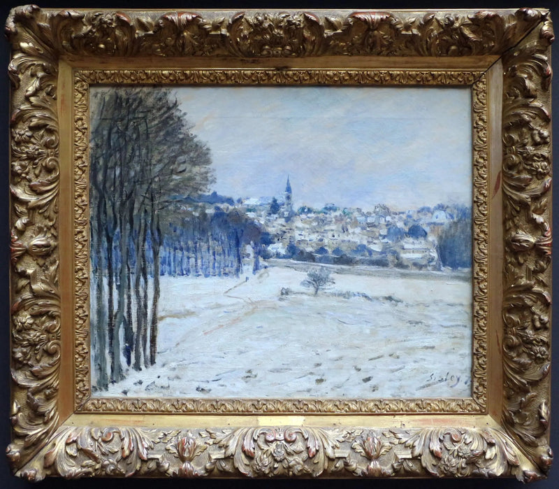 De Sneeuw in Marly-le-Roi - Alfred Sisley