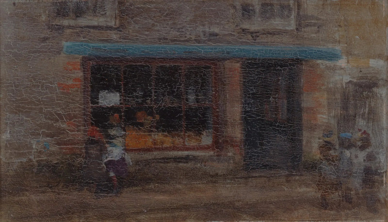 De notitie in oranje en blauw (Sweet Shop) - James Abbott McNeill Whistler