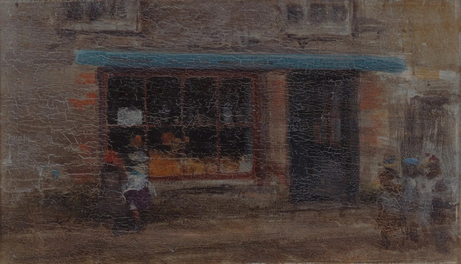 De notitie in oranje en blauw (Sweet Shop) - James Abbott McNeill Whistler