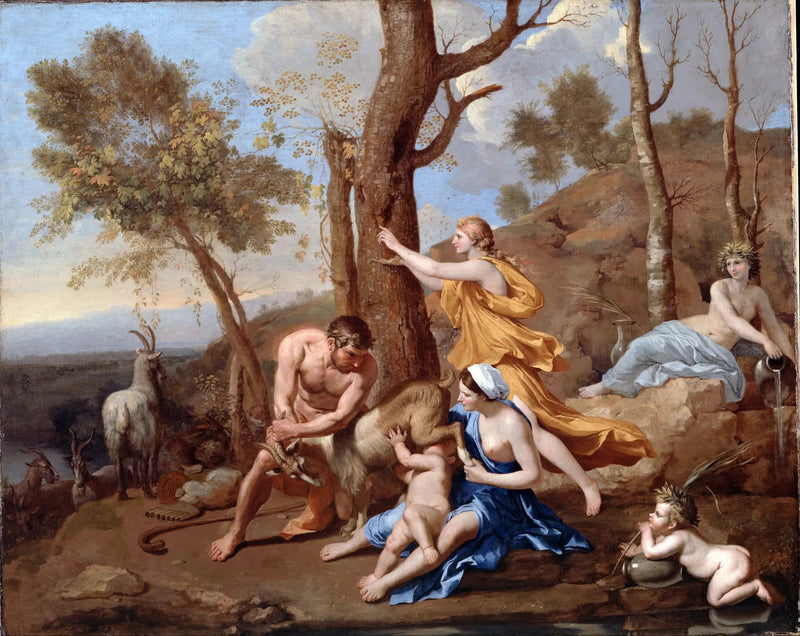 Het Voedsel van Jupiter - Nicolas Poussin