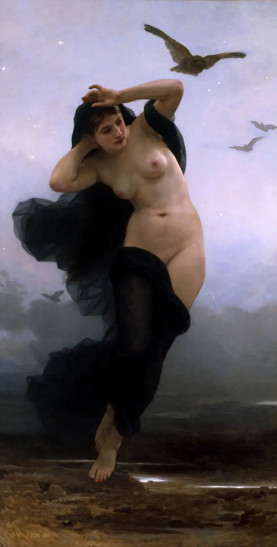De Nacht - Bouguereau