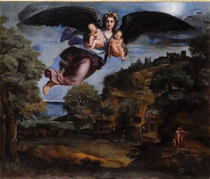 De Nacht die de Slaap en de Dood brengt - Annibale Carracci
