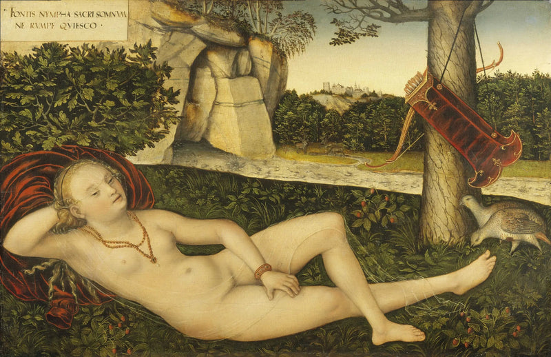 De nimf bij de bron - Lucas Cranach de Oudere