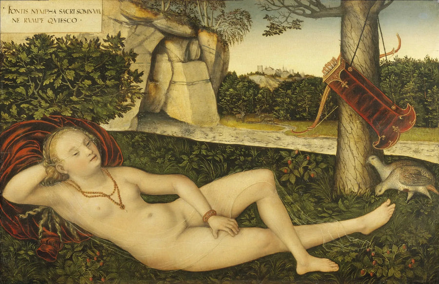 De nimf bij de bron - Lucas Cranach de Oudere