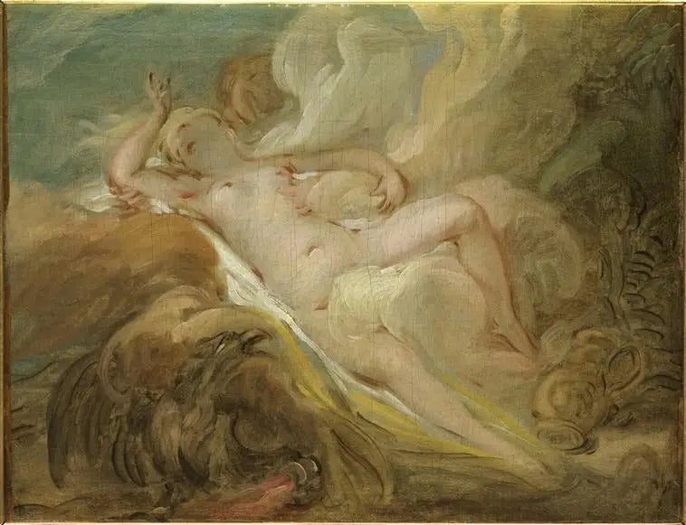 De nimf Io en Jupiter - Jean-Honoré Fragonard