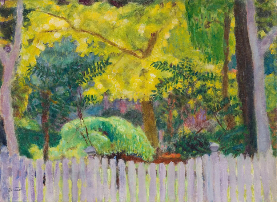 De paarse schutting - Pierre Bonnard