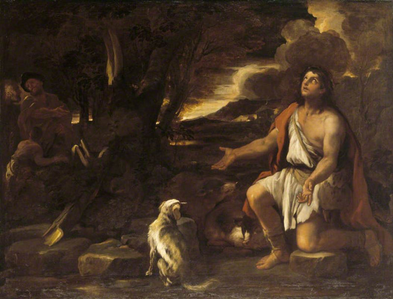 De gelijkenis van de verloren zoon: De berouwvolle varkenshoeder - Luca Giordano