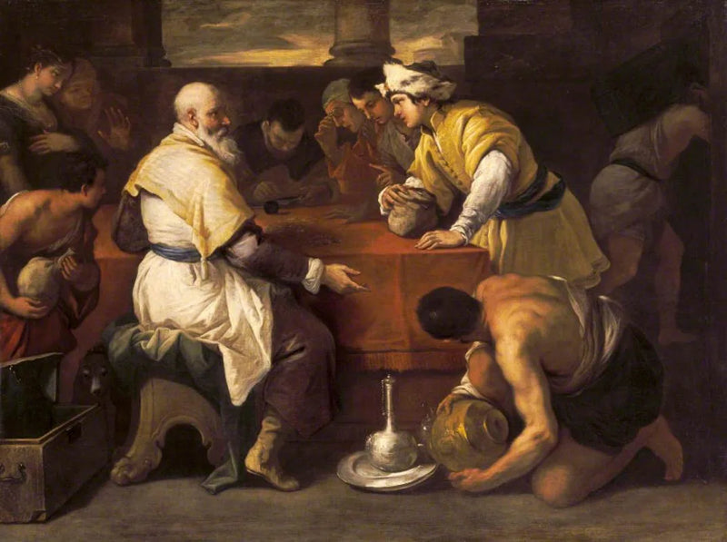 De gelijkenis van de verloren zoon: zijn deel ontvangen - Luca Giordano