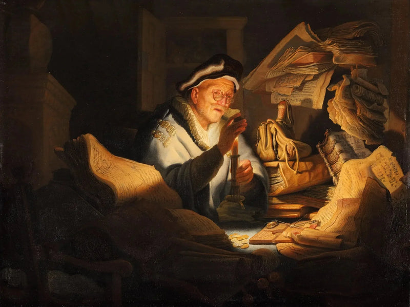 De parabel van de rijke dwaas - Rembrandt