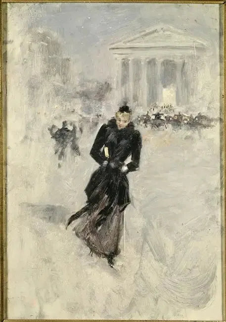 De Parijse vrouw aan de rue Royale met boa - Jean Béraud

Source:
La Parisienne rue Royale, femme au boa - Jean Béraud
