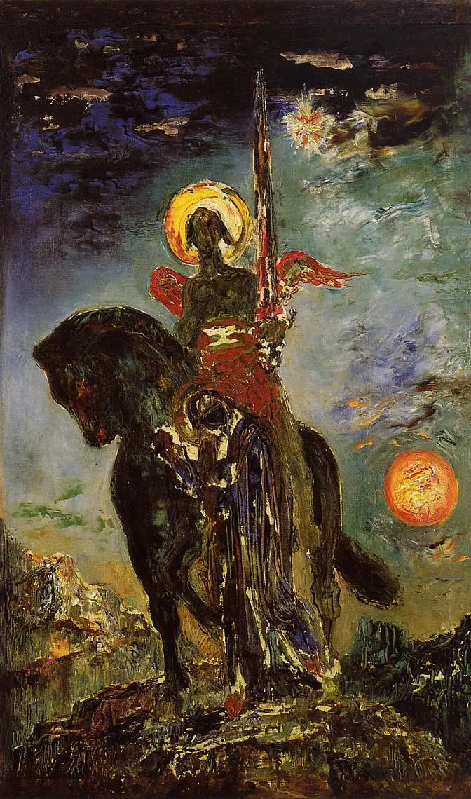 De Park en de Engel des Doods - Gustave Moreau