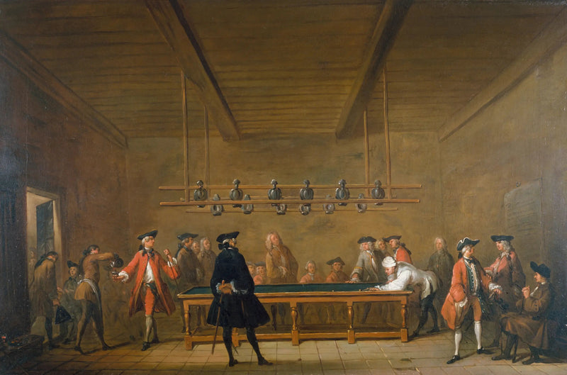 De biljartpartij - Jean Simeón Chardin