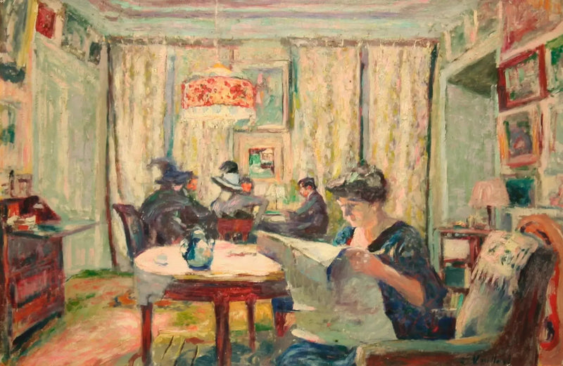 Het bridge-deel - Édouard Vuillard