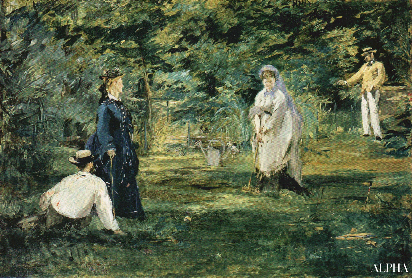 De Croquetpartij - Edouard Manet - Reproducties van schilderijen en hoogwaardige schilderijen