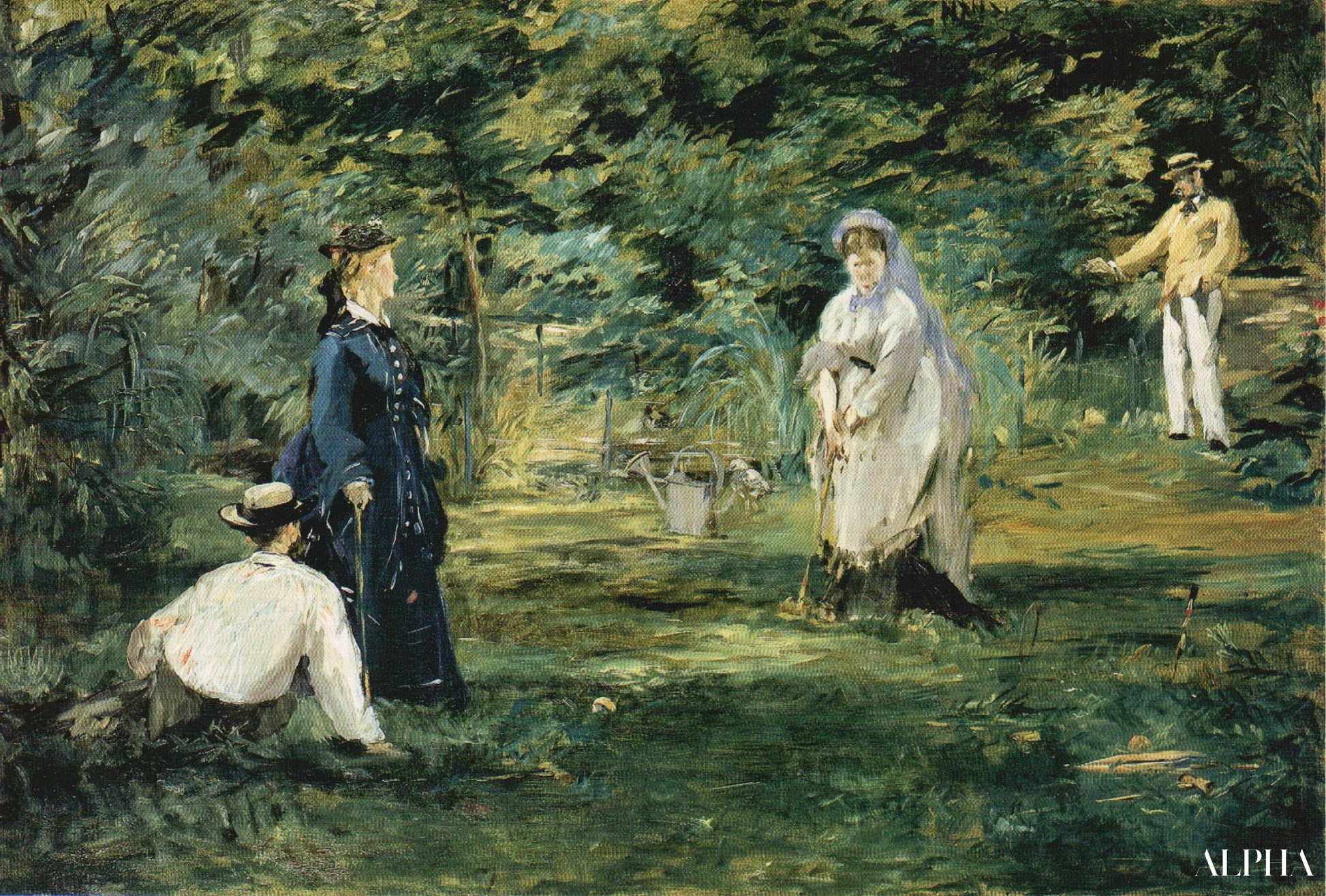 De Croquetpartij - Edouard Manet - Reproducties van schilderijen en hoogwaardige schilderijen