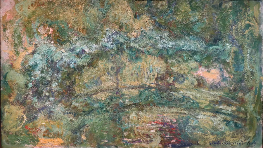 De brug over de vijver met waterlelies - Claude Monet