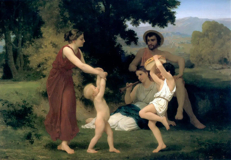 De pastorale van de vrijetijdsbesteding - Bouguereau