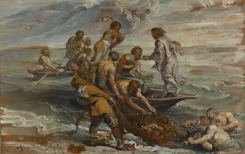De wonderbaarlijke visvangst - Peter Paul Rubens