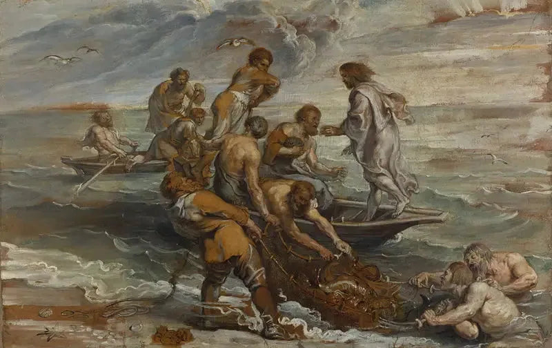 De wonderbaarlijke visvangst - Peter Paul Rubens