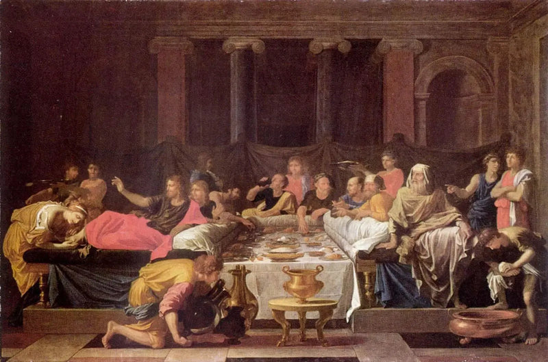 De Boetedoening of De Maaltijd bij Simon - Nicolas Poussin