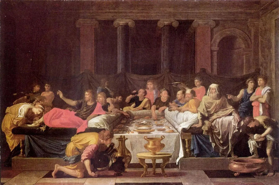 De Boetedoening of De Maaltijd bij Simon - Nicolas Poussin