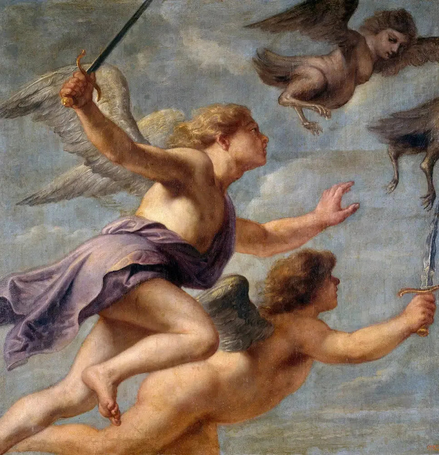 De vervolging van de harpia's - Peter Paul Rubens