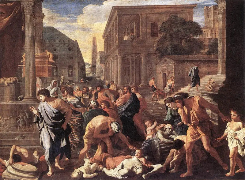 De Plaag van Asdod - Nicolas Poussin