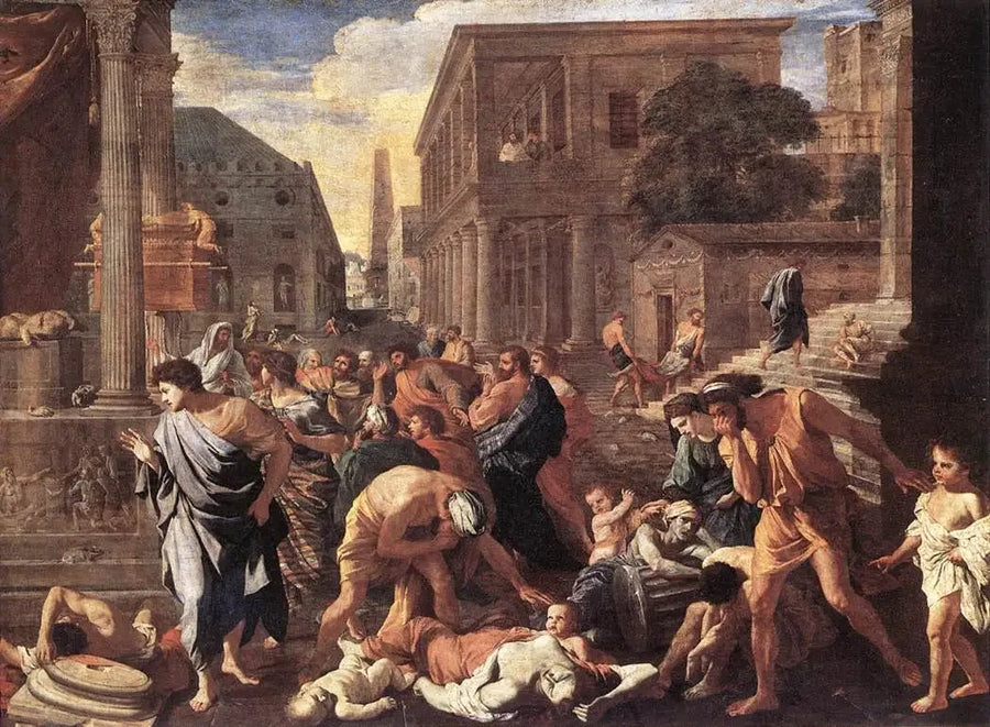 De Plaag van Asdod - Nicolas Poussin