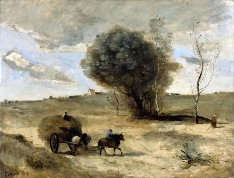 De kleine kar in de duinen - Jean-Baptiste Camille Corot