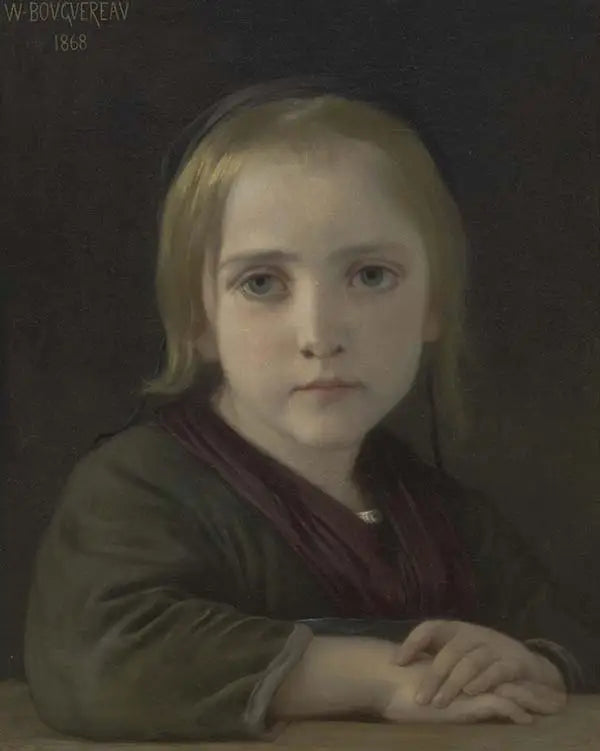 Het kleine meisje met de blauwe ogen - Bouguereau