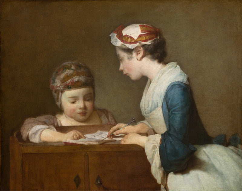 Het kleine schoolmeisje - Jean Simeón Chardin