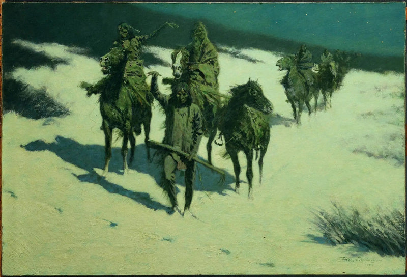 De spoor van het hoefijzergelakte paard - Frederic Remington

Source:
La piste du cheval ferré - Frederic Remington