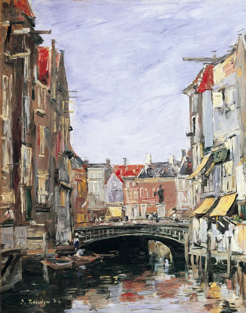 Het plein Ary Scheffer, Dordrecht - Eugène Boudin