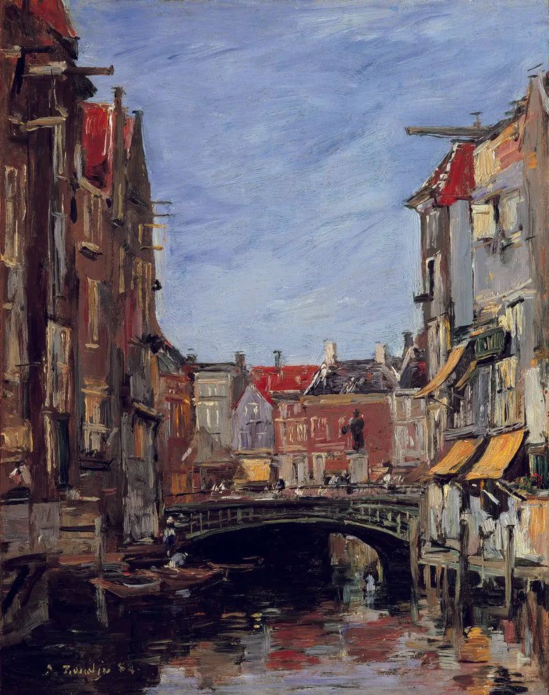 Het plein Ary Scheffer, Dordrecht - Eugène Boudin