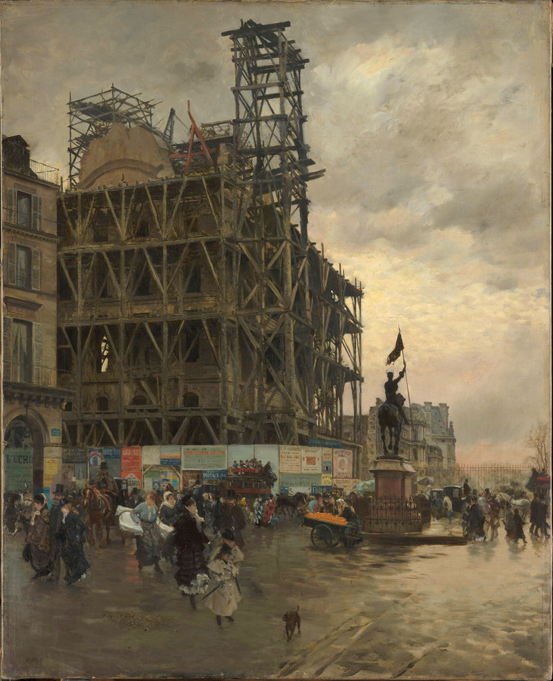 Het Plein der Piramides - Giuseppe De Nittis