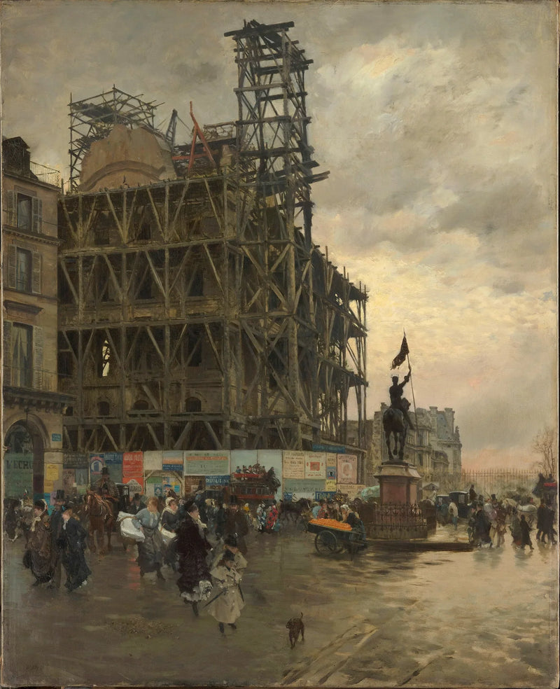 Het Plein der Piramides - Giuseppe De Nittis