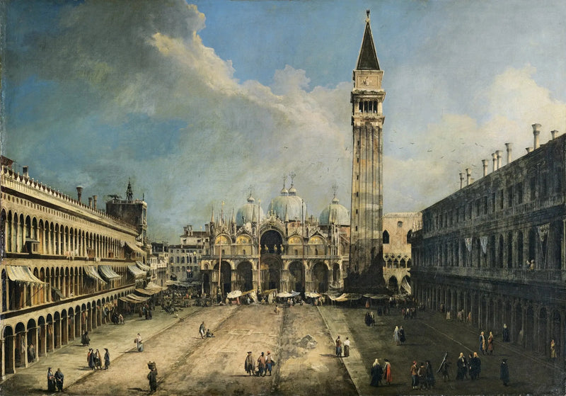 De Plaats Saint-Marc in Venetië - Canaletto