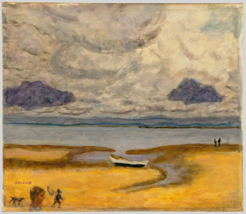 Het Strand bij Laag Water - Pierre Bonnard