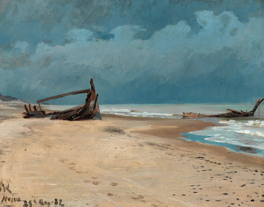 Het strand van Højen. - Peder Severin Krøyer