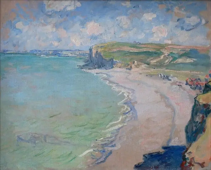 Het Strand van Pourville - Claude Monet