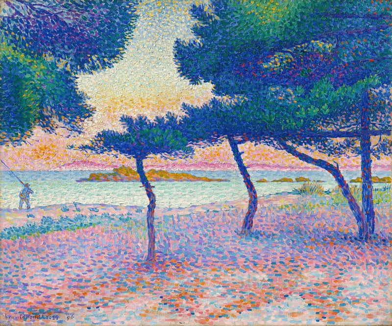 Het strand van Saint-Clair - Henri-Edmond Cross