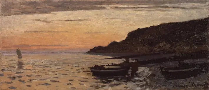 Het Strand van Sainte-Adresse - Claude Monet