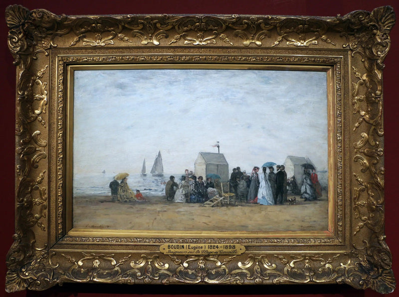 Het Strand van Trouville - Eugène Boudin