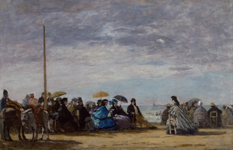 Het Strand - Eugène Boudin