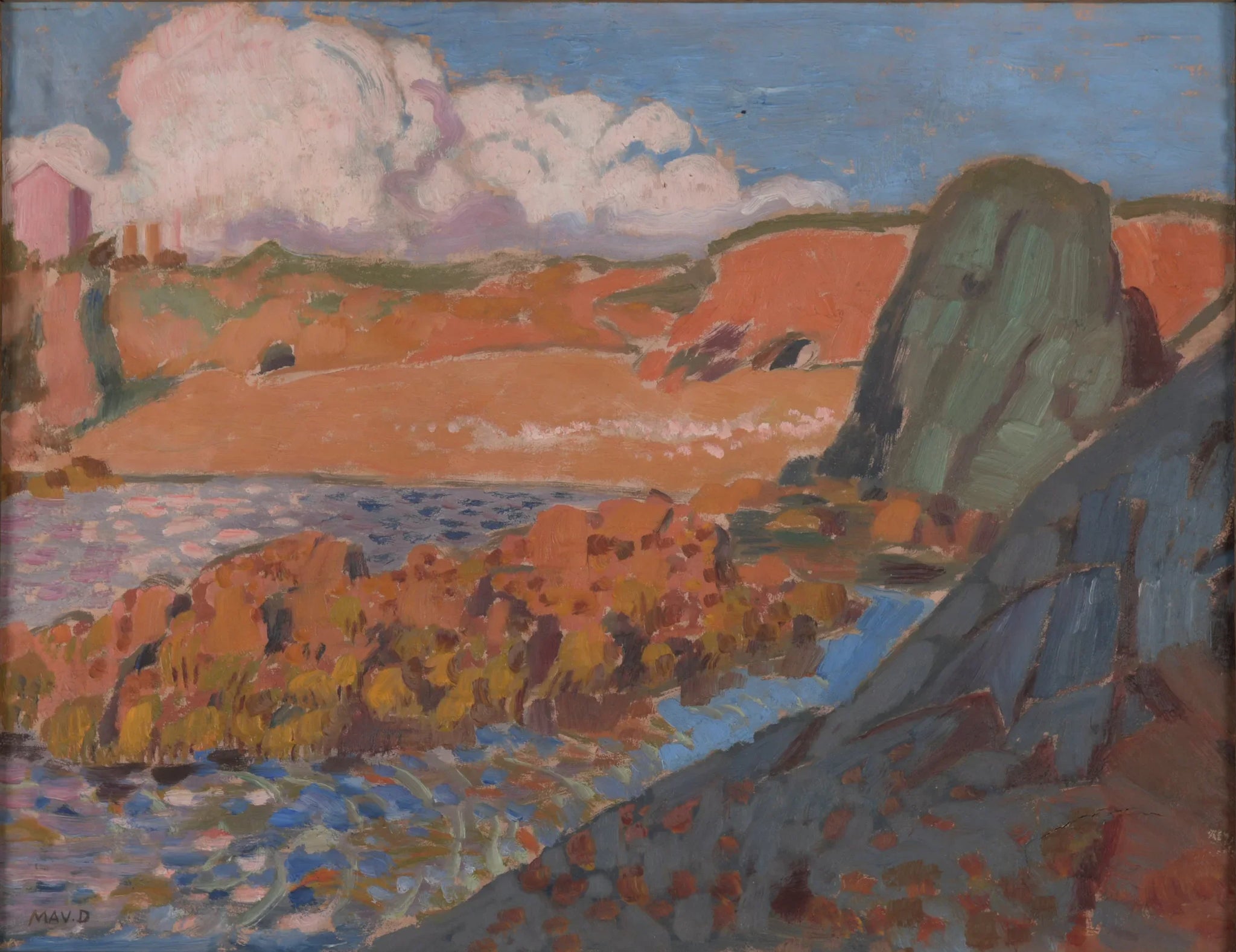 La Plage rouge - Maurice Denis image 1 copie de tableau peinte à la main