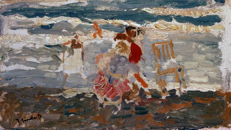 Het Strand, Valencia (Kinderen) - Joaquín Sorolla