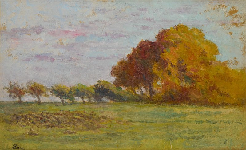 Het vlakke land rond Rolleboise - Maximilien Luce