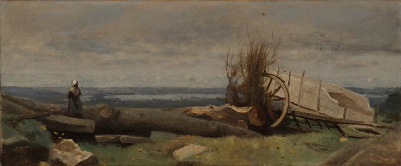De vlakte van de Beauce - Jean-Baptiste Camille Corot